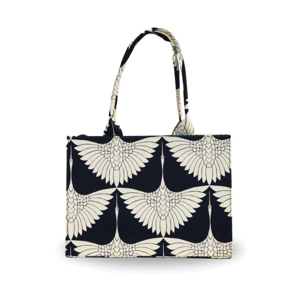 flora bloom black hand bag
