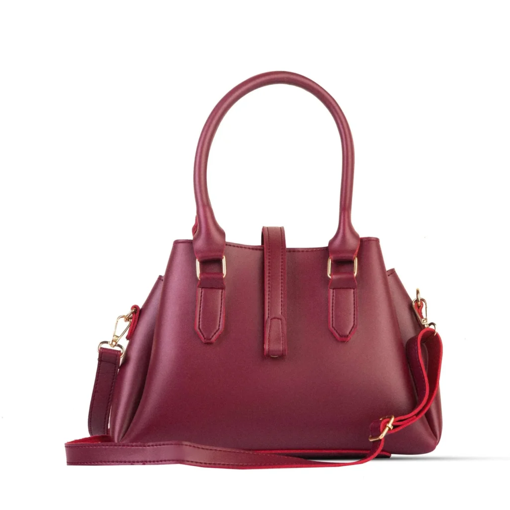prism bag maroon hand bag
