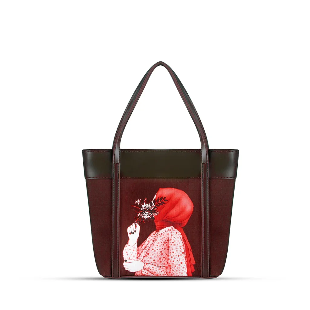 belle maroon hand bag