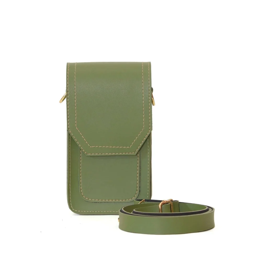 mobo pouch green hand bag