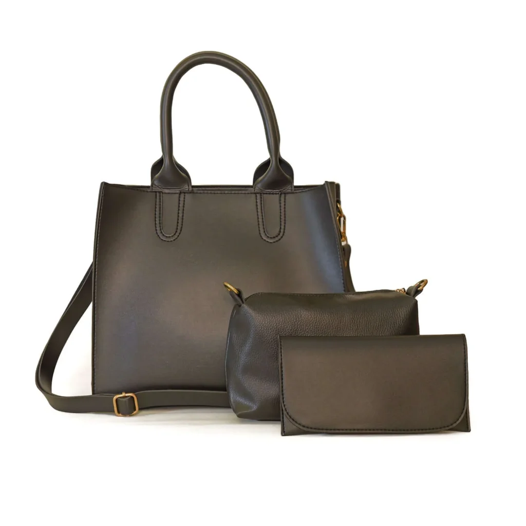 vista 3 pcs black hand bag