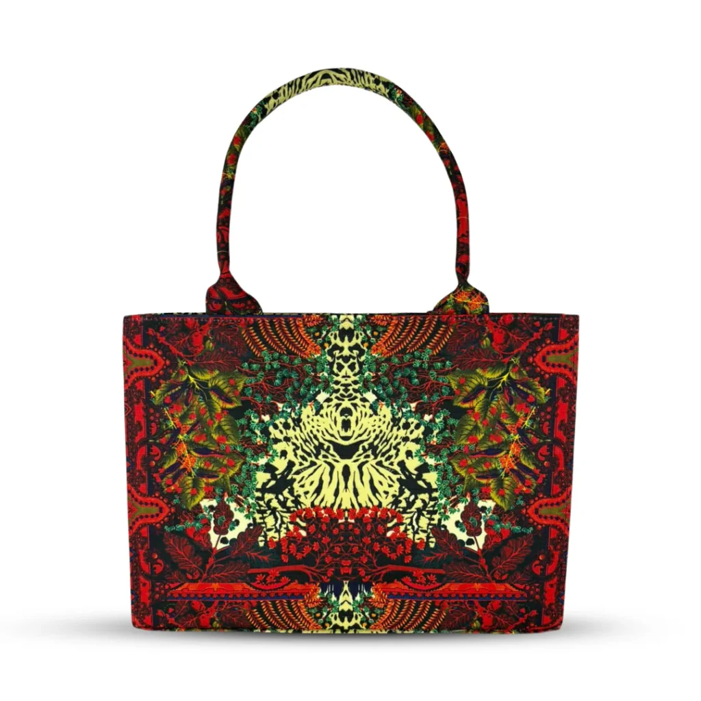 flora abstract hand bag
