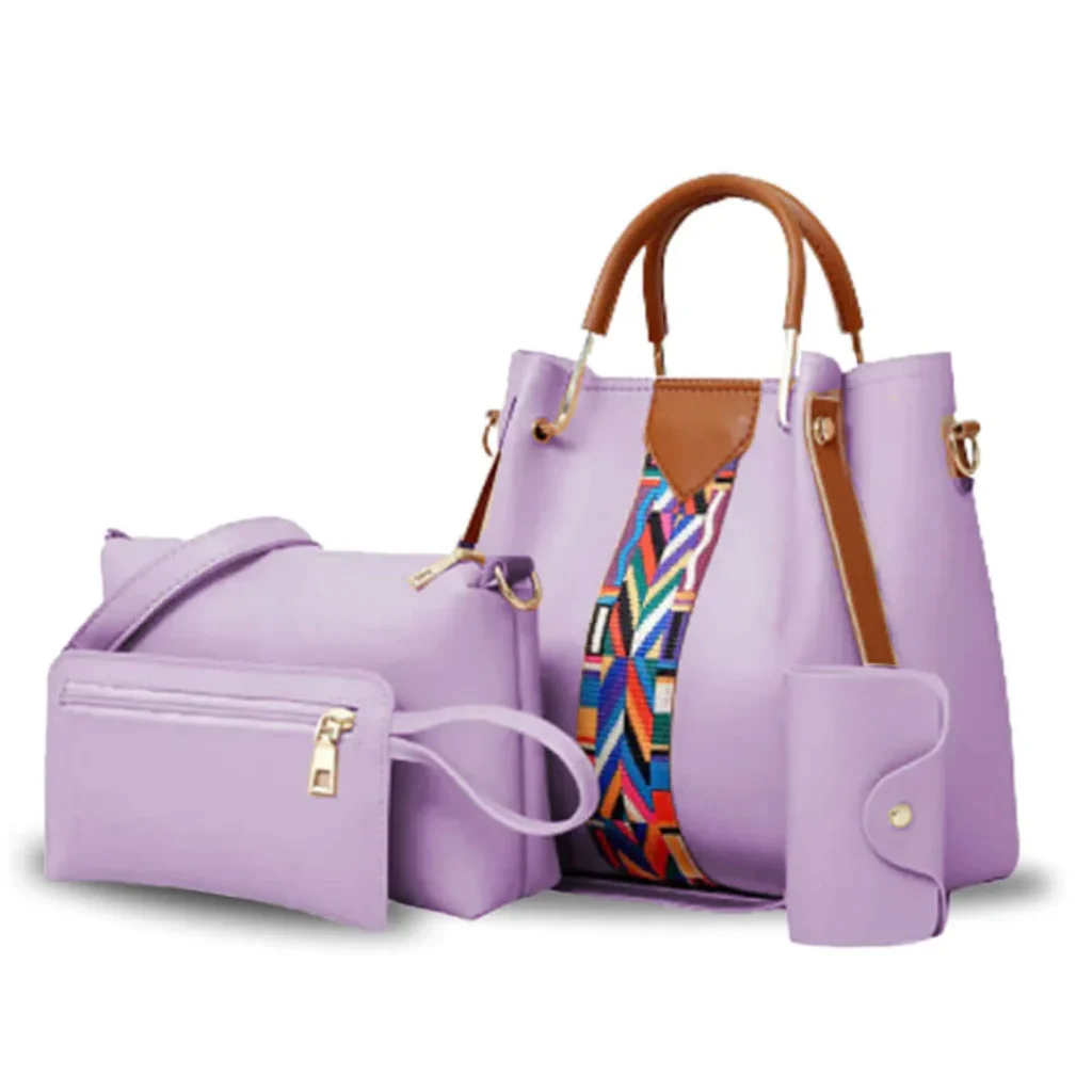 capri 4 pcs lilac hand bag