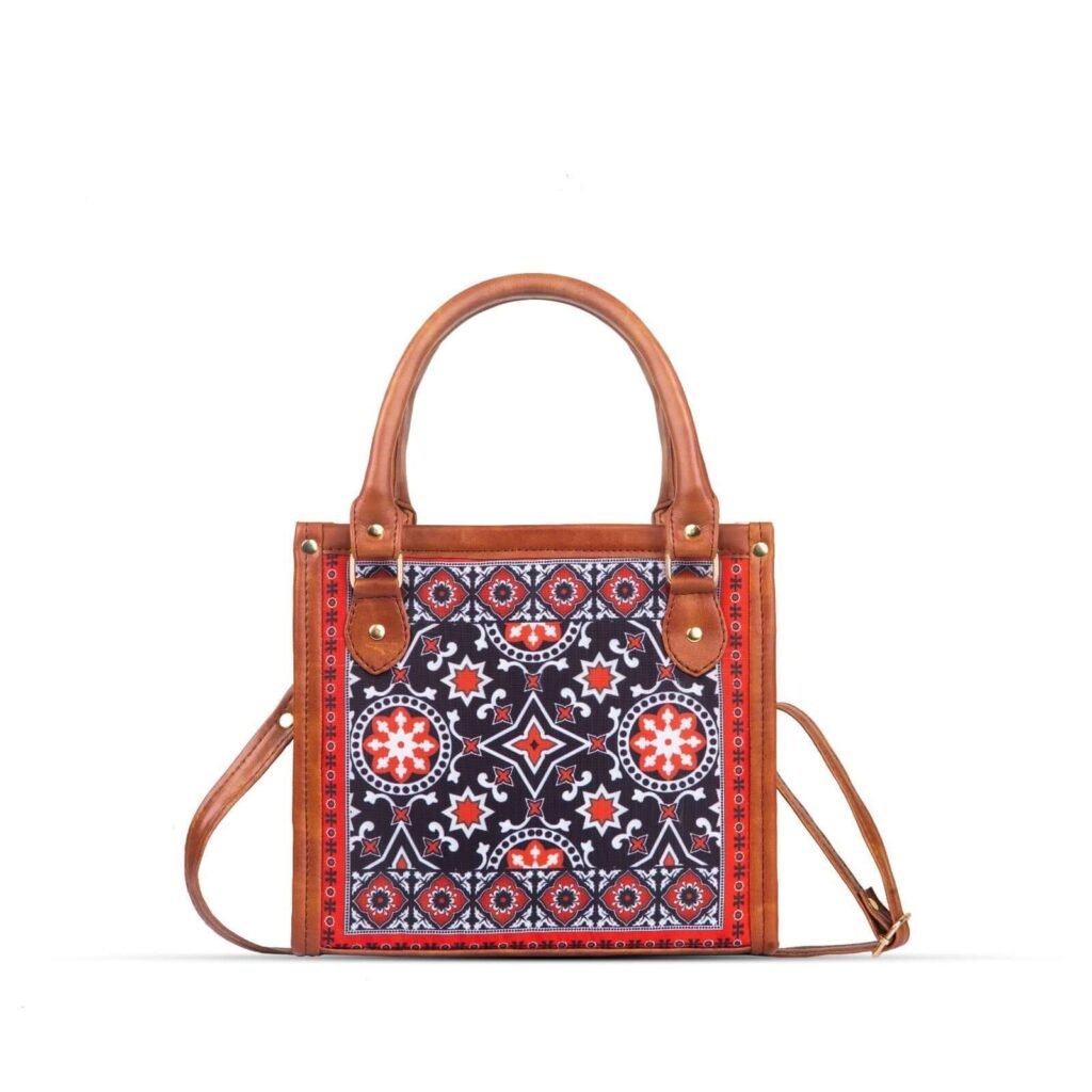 ajrak scarlet hand bag