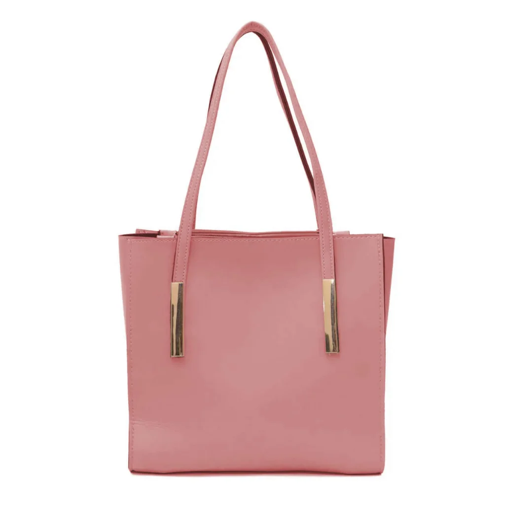 canva pink hand bag
