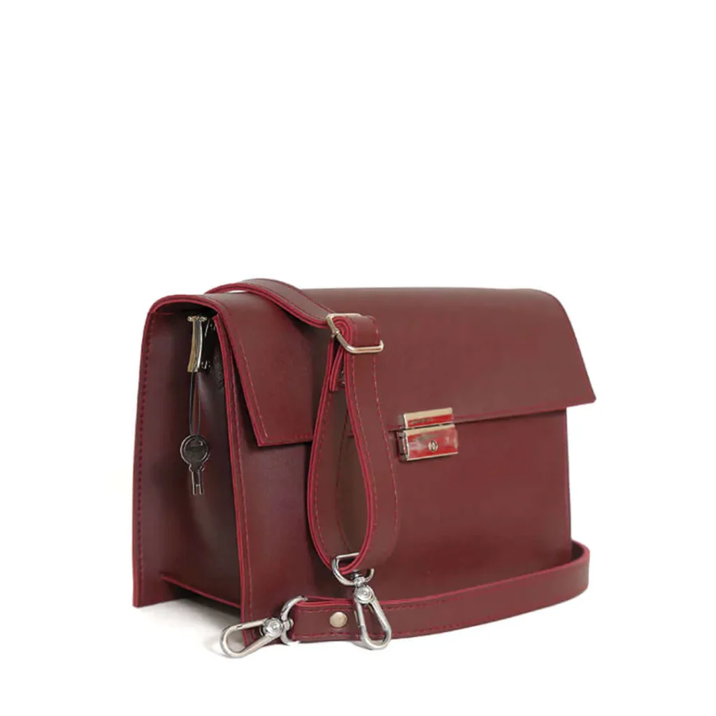 charlie maroon hand bag